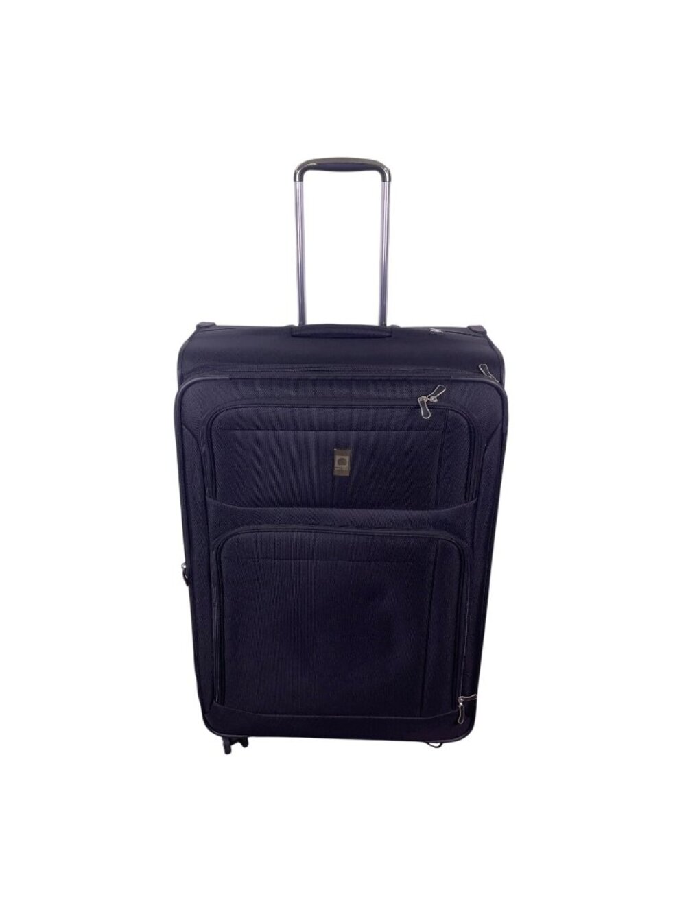 Delsey Unisex Black Expandable Spinner Wheels Rolling Travel Suitcase  Luggage